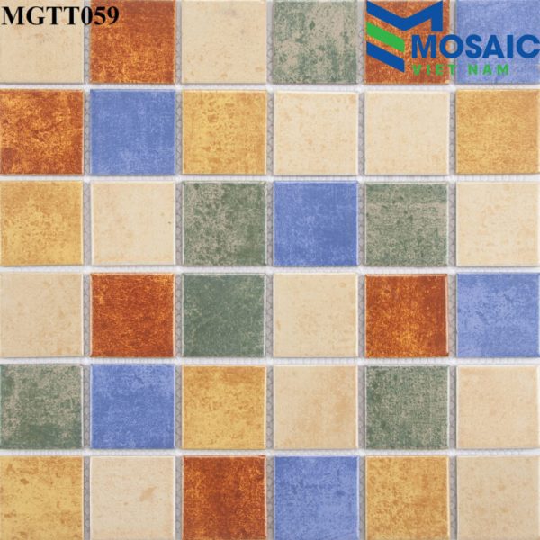 Gạch Mosaic Gốm Vuông 3
